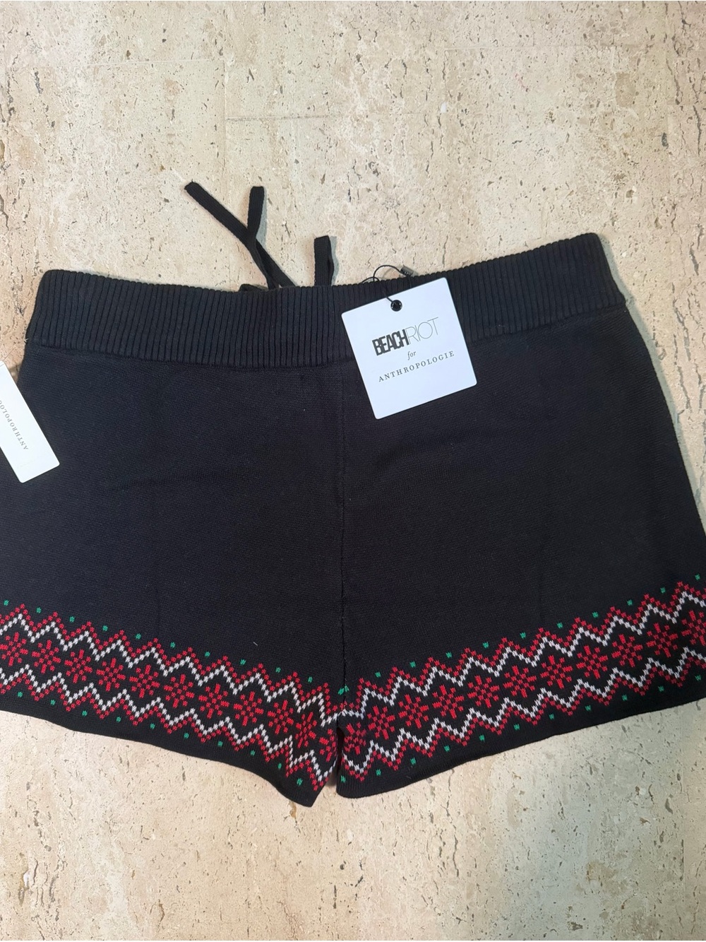 Anthropologie Beach Riot Balboa Shorts in Cheers! Champagne Ski Club Size Medium - Picture 3 of 6